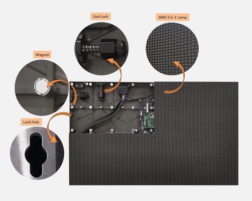 Beli P0.9 UHD Mini LED Display Panel Indoor 600x337.5mm Pemeliharaan depan online manufacture