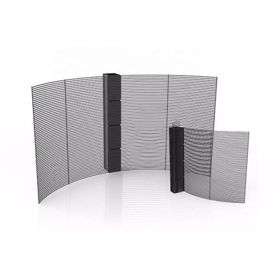 Beli P7.8-7.82mm Iklan Panel Tampilan LED Transparan Kaca Tirai TV Jendela online manufacture
