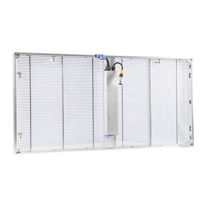 Beli Dinding P3.91mm Panel Tampilan LED Transparan Lantai Dalam Ruang Garis Tirai Digital online manufacture