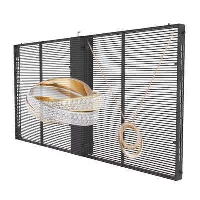 Beli 1000x1000mm Panel tampilan LED transparan P3.91-7.8 Kaca luar iklan online manufacture